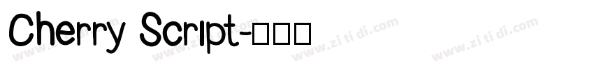 Cherry Script字体转换